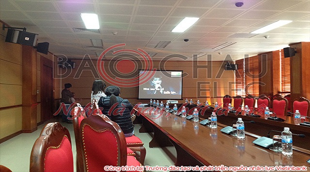 Hệ thống âm thanh phòng họp trường đào tạo nhân lực Viettinbank