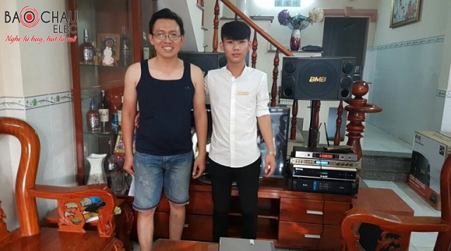 Lắp đặt dàn karaoke cho gia đình anh Quang tại Thủ Đức