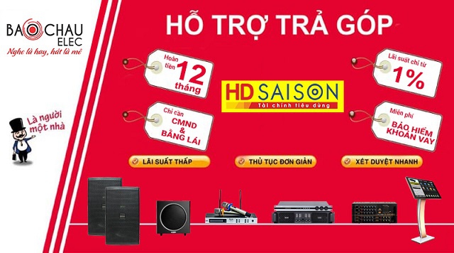 Mua trả góp thiết bị âm thanh tại Bảo Châu Elec lãi suất chỉ từ 1%