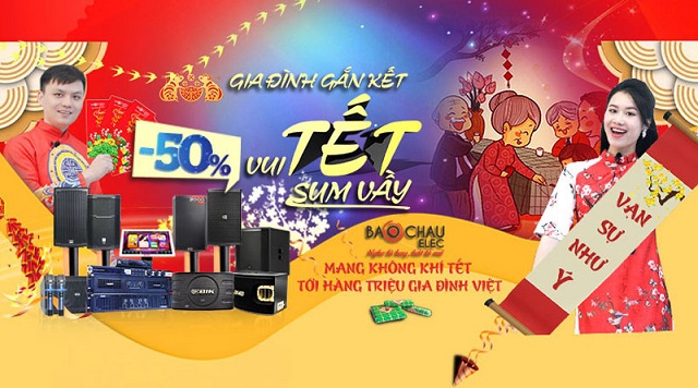 Mừng Xuân Canh Tý - Lì Xì Hết Ý: Giảm Lớn 50% Tất Cả Thiết Bị Âm Thanh