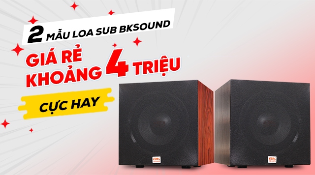 2 Mẫu Loa sub BKsound giá rẻ khoảng 4 triệu cực hay
