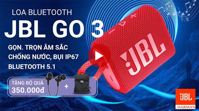 Đánh giá Loa JBL Go 3 | Chiếc loa bluetooth JBL nhỏ gọn có đáng mua?