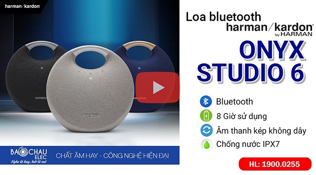 Loa Harman Kardon Onyx Studio 6 tuyệt đẹp, chống nước IPX7, Âm thanh hay, Sang trọng, Đẳng cấp