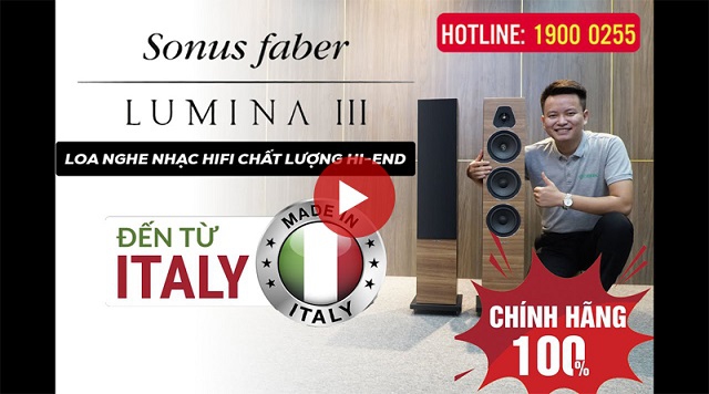 Loa Sonus Faber Lumina III Sản Xuất tại Ý - Loa nghe nhạc Hifi kiểu dáng đẹp, chất âm hay