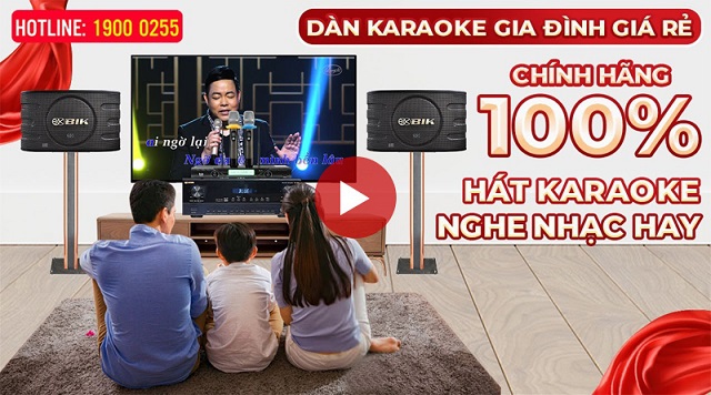 Dàn karaoke gia đình Chính Hãng BIK 15 Japan Nhật Bản, hát hay, giá siêu rẻ, siêu tiết kiệm, Quà to