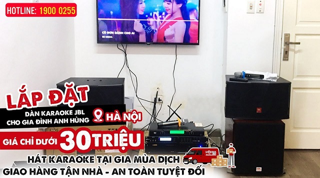 Hát karaoke an toàn tại gia với bộ dàn karaoke chỉ 28tr được lắp cho gia đình anh Hùng tại Hà Nội