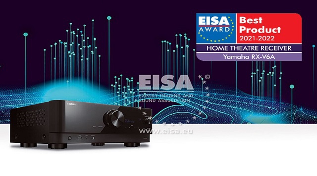 Amply Yamaha RX-V6A xuất sắc đạt Hạng mục Receiver xem phim tốt nhất tại EISA Award 2021-2022