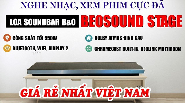 Loa Soundbar B&O Beosound Stage từ Đan Mạch - Trải Nghiệm Xem Phim Nghe Nhạc Đỉnh Cao