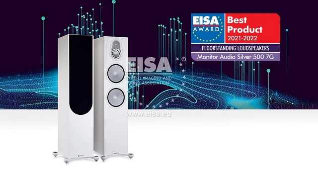 Monitor Audio Silver 500 7G đạt giải Loa cột tốt nhất EISA Award 2021-2022