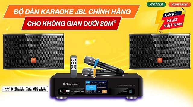 Tránh dịch Covid-Giải trí an toàn tại nhà với Dàn karaoke JBL giá rẻ 14tr