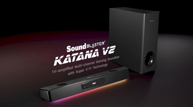 Creative ra mắt loa soundbar gaming Sound Blaster Katana V2: Công suất tăng 68%, có thêm HDMI ARC