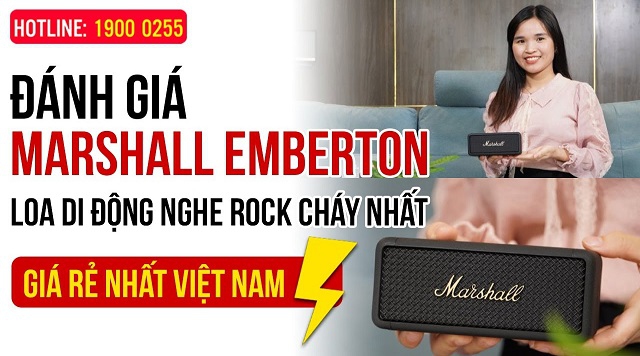 Đánh giá loa Marshall Emberton, Loa Bluetooth Nhỏ nhất, xinh nhất, RẺ nhất của Marshall