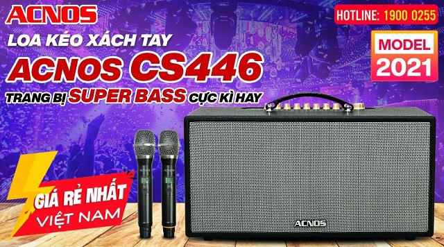 Loa kéo Acnos CS446 chính hãng, giá rẻ, Bass Boost Cực Căng