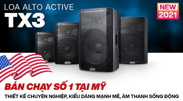 Siêu phẩm Loa karaoke active Alto TX3 Series bán chạy số 1 tại Mỹ trình làng