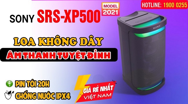 Sony SRS-XP500 mới 2021, Loa di dộng với âm thanh tuyệt đỉnh