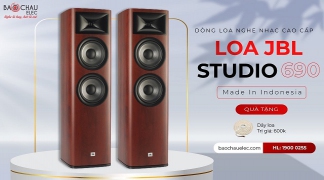 Loa JBL Studio 690 Mới 2021 made in INDONESIA & Amply Denon PMA 1600NE Nhật: Nghe nhạc quên lối về
