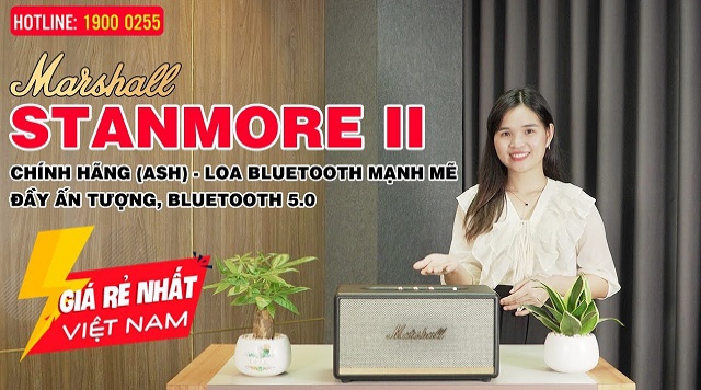 Loa Marshall Stanmore 2 Chính hãng (ASH) - Âm thanh mạnh mẽ, Kết nối đa thiết bị