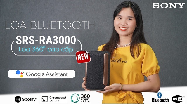 Sony SRS RA3000: Loa Không Dây Cao Cấp 360 độ, Âm thanh Sống Động. 