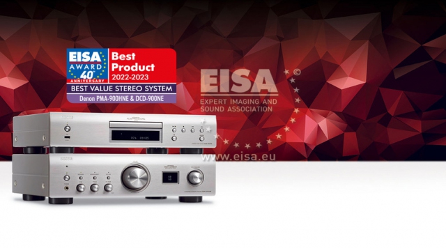 Bộ đôi Denon PMA-900HNE & DCD-900NE đoạt giải EISA Best Value Stereo System 2022-2023