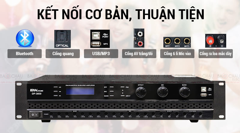 Cục đẩy liền vang BKsound DP3600
