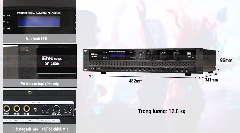 Cục đẩy liền vang BKsound DP3600
