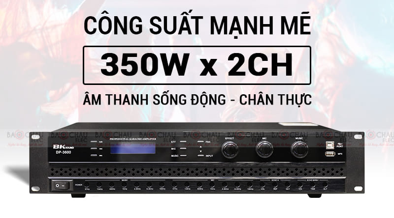 Cục đẩy liền vang BKsound DP3600