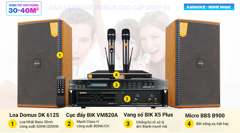 Dàn karaoke Domus cao cấp 2020-01