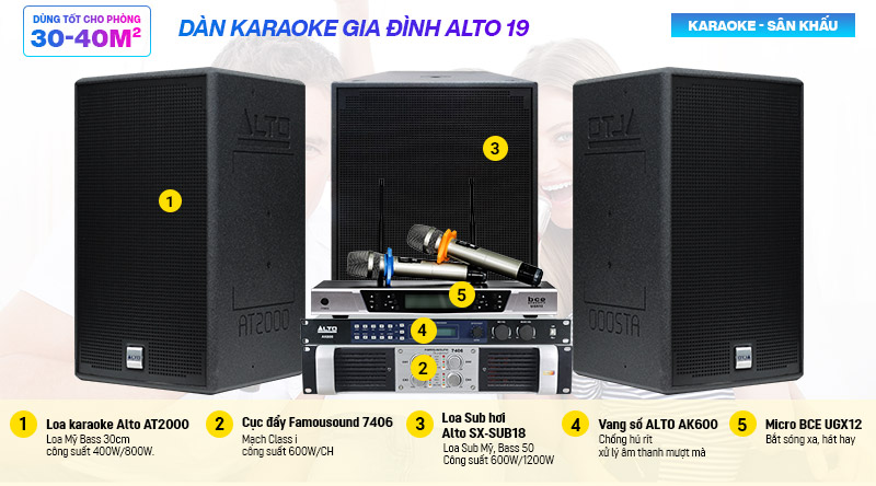Dàn karaoke Alto