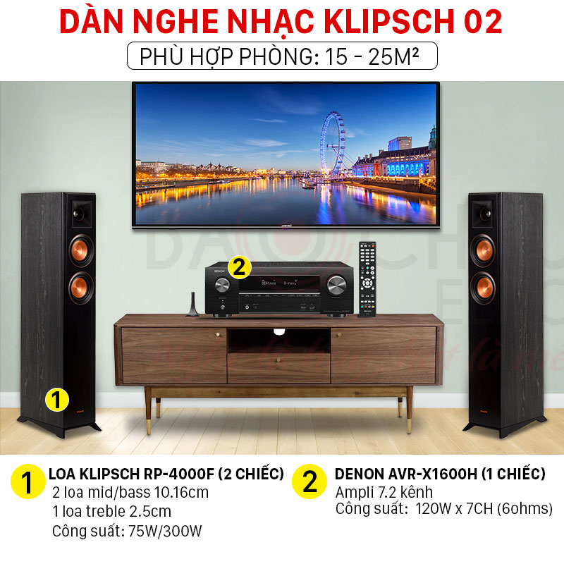 Dàn nghe nhạc Klipsch 02