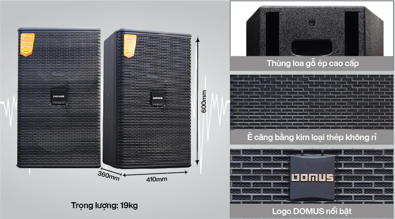Loa karaoke Domus DK612 